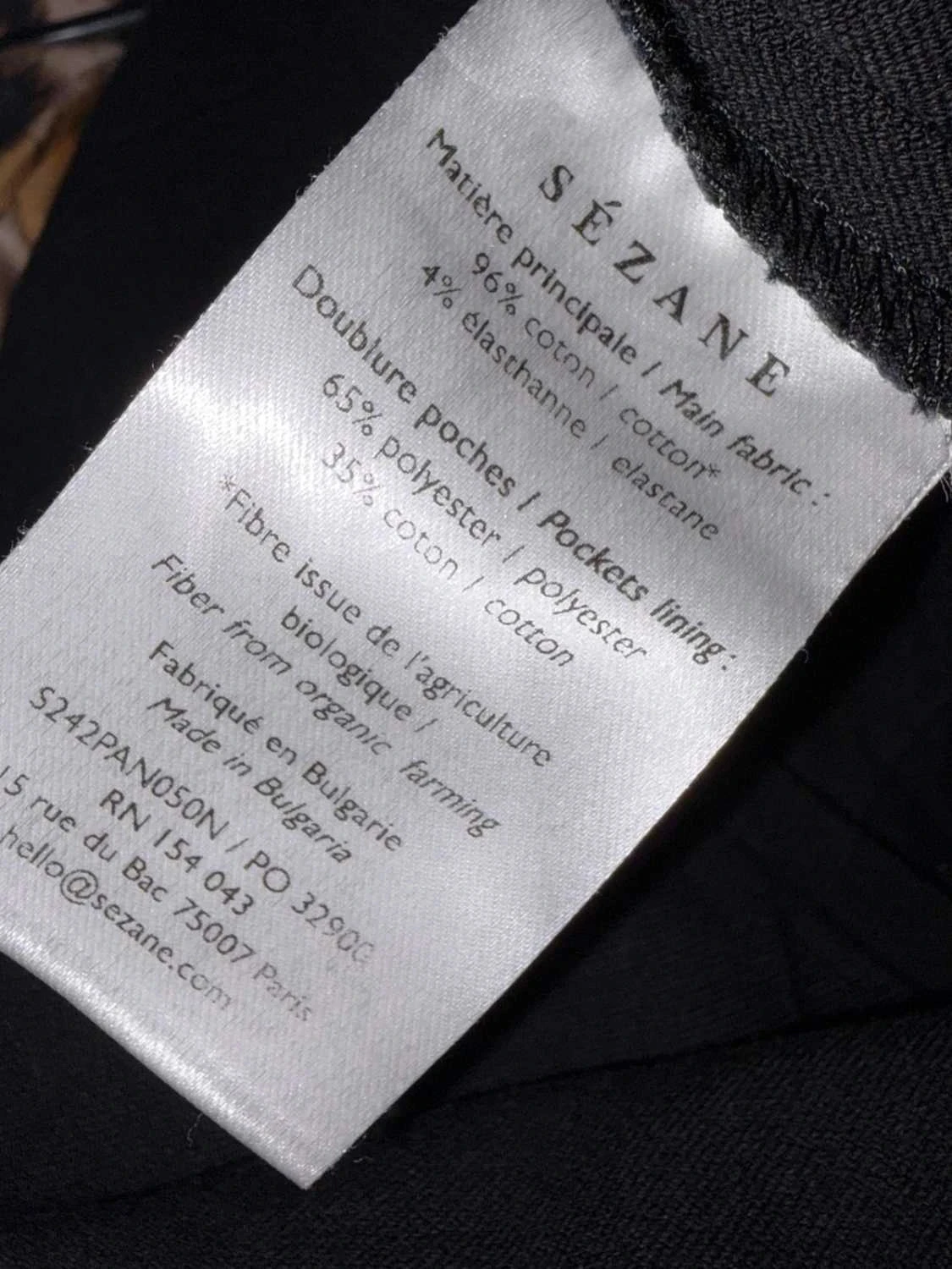 Pantalon femme sezane taille 36 jamais servie – photo 7